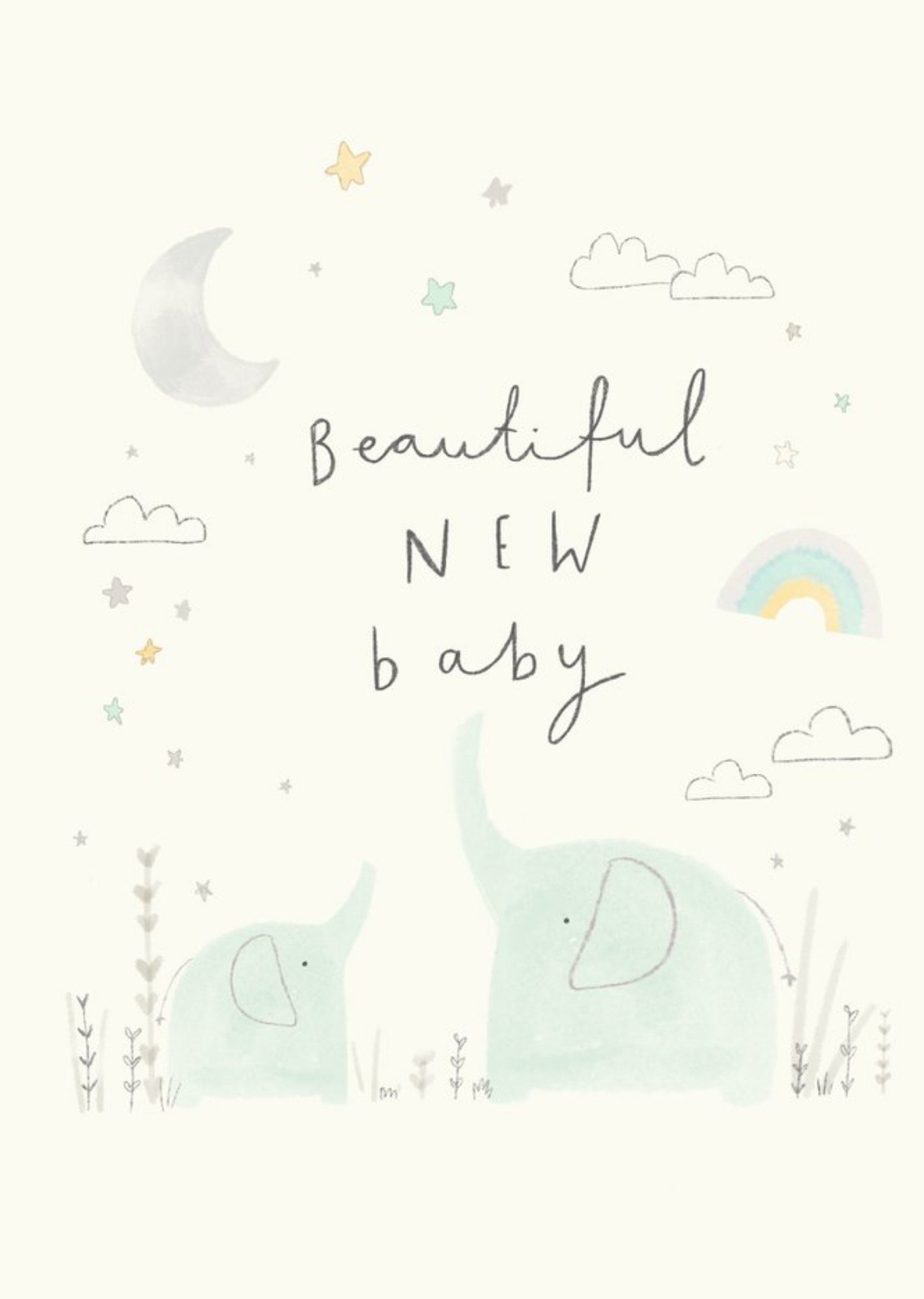 Beth Fletcher Illustrations Cute Illustrated New Baby Animals Card Ecard