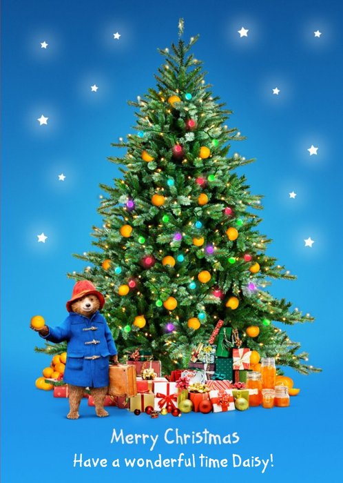 Paddington Bear Wonderful Christmas Tree Card