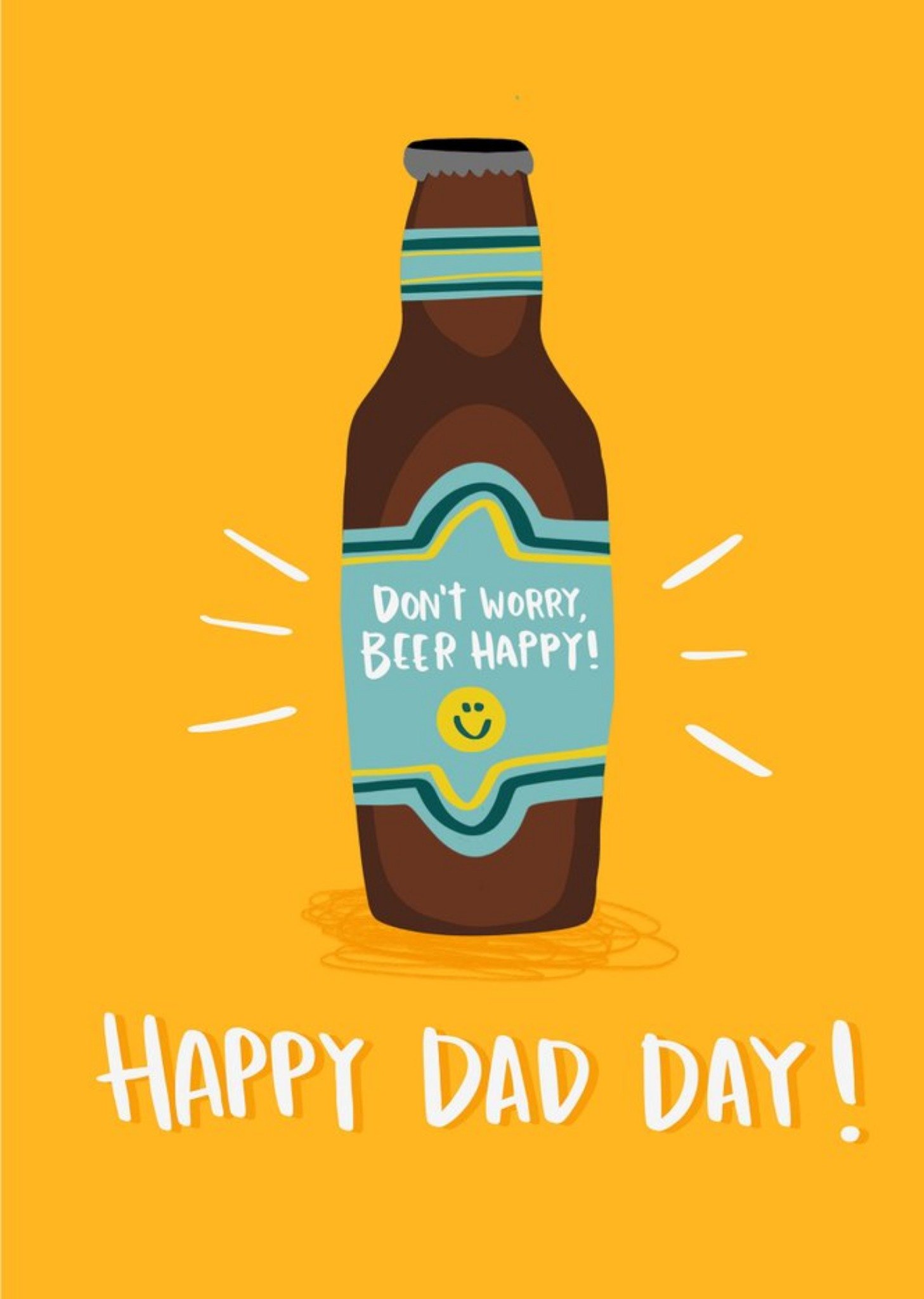 Lucy Maggie Beer Happy Funny Father's Day Card Ecard