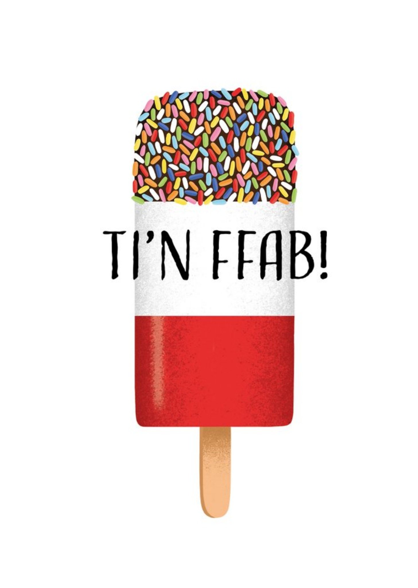 Folio Fab Ice Lolly Just A Note Card Ecard