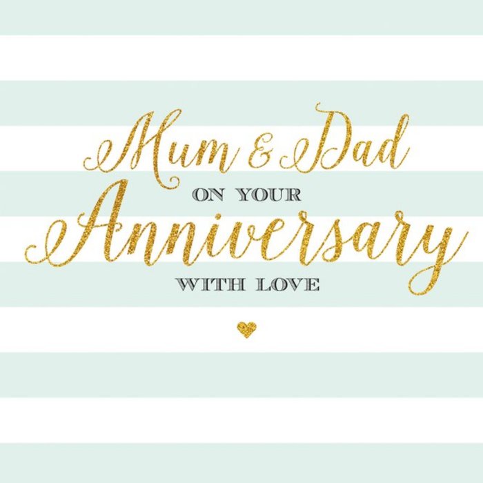 Mum And Dad On Your Anniversary Card