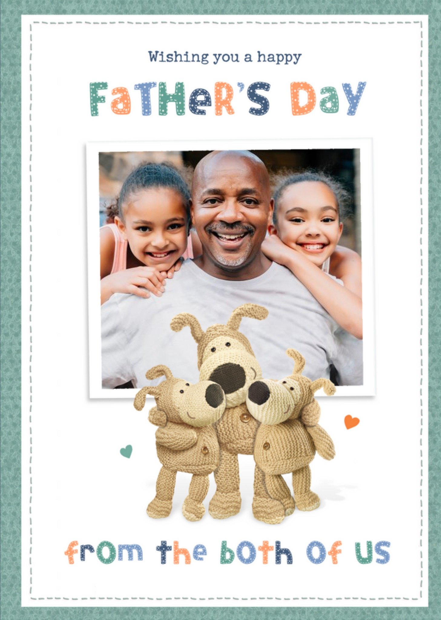 Boofle From Both Of Us Photo Upload Father's Day Card