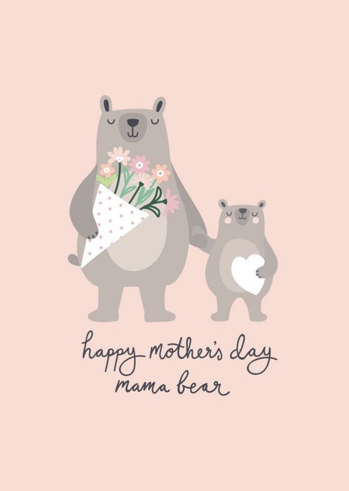 Mother's Day Card - mum - mama bear - teddy bears