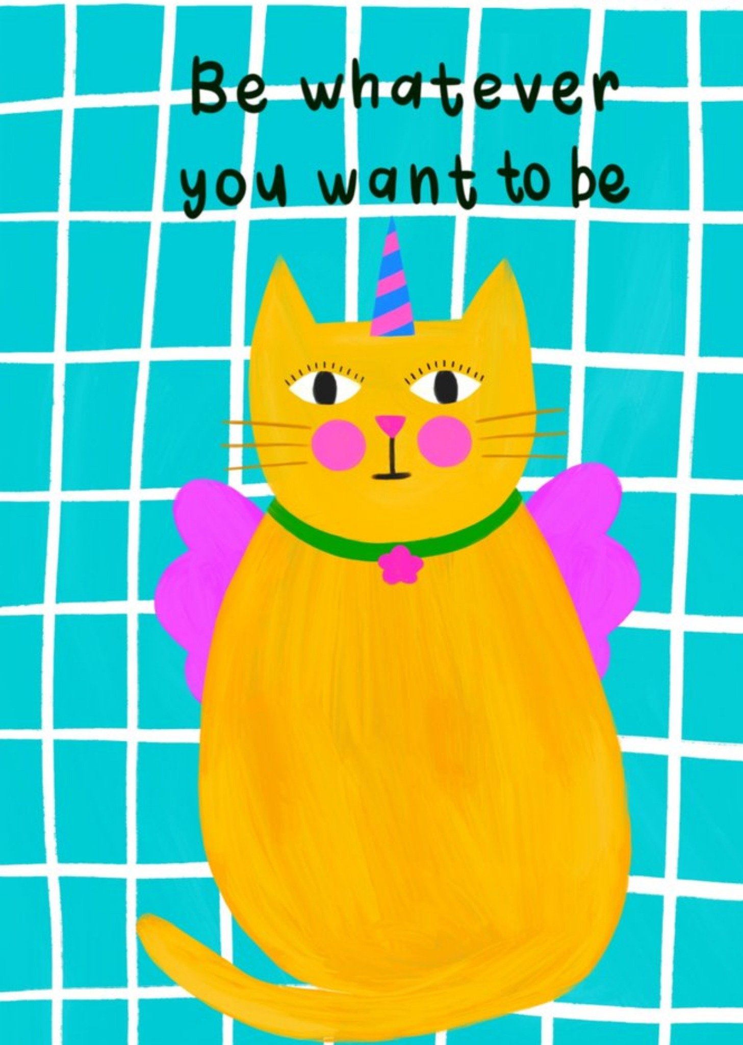 Be Whatever You Want To Be Illustrated Card Ecard