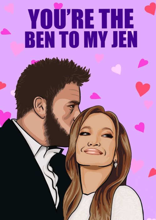 Citrus Bunn Illustration Funny You Are The Ben To My Jen Card