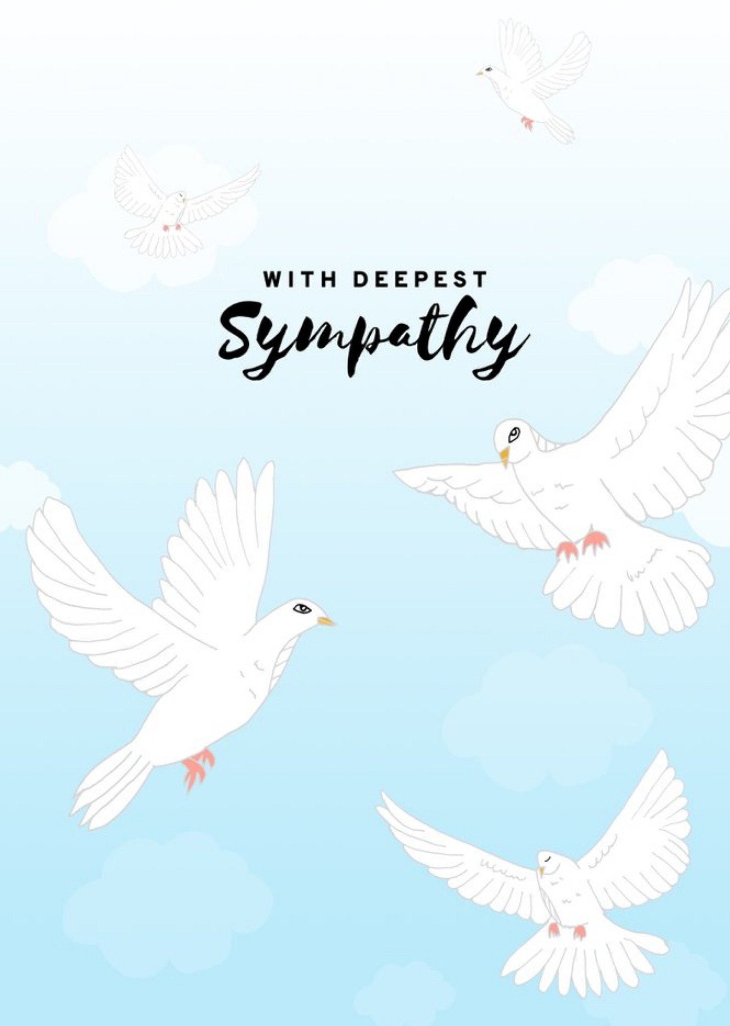 Illustration With Deepest Sympathy Ecard