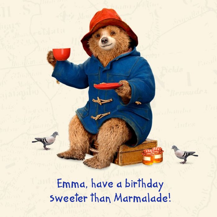 Paddington Sweet Marmalade Birthday Card