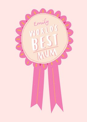 Personalised Name Worlds Best Mum Card