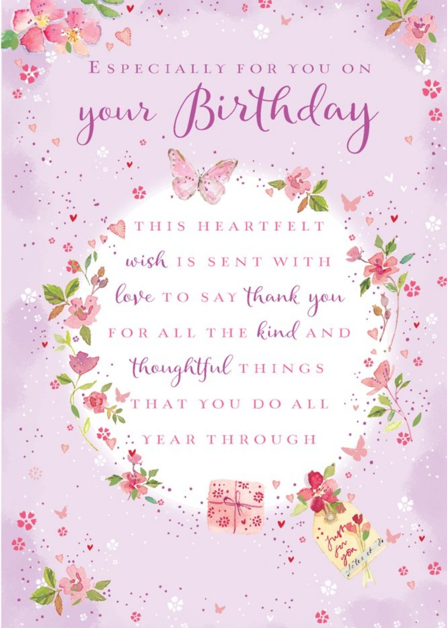 Ling Design Birthday Card - Verse - Sentimental - Traditional, Large