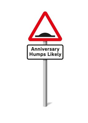 Funny Humps Likely Anniversary Card