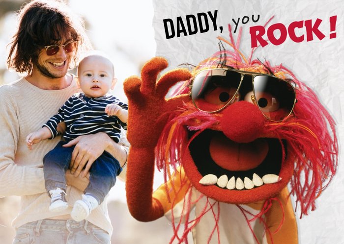 The Muppets Daddy, You Rock Photo Card