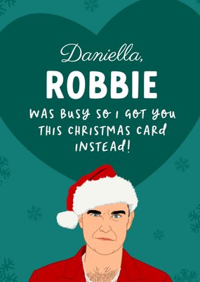 Funny Was Busy So I Got You This Christmas Card Illustrated Pop Star Christmas Card