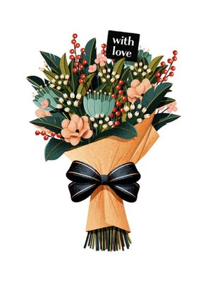 Folio Bunch of flowers With Love Card