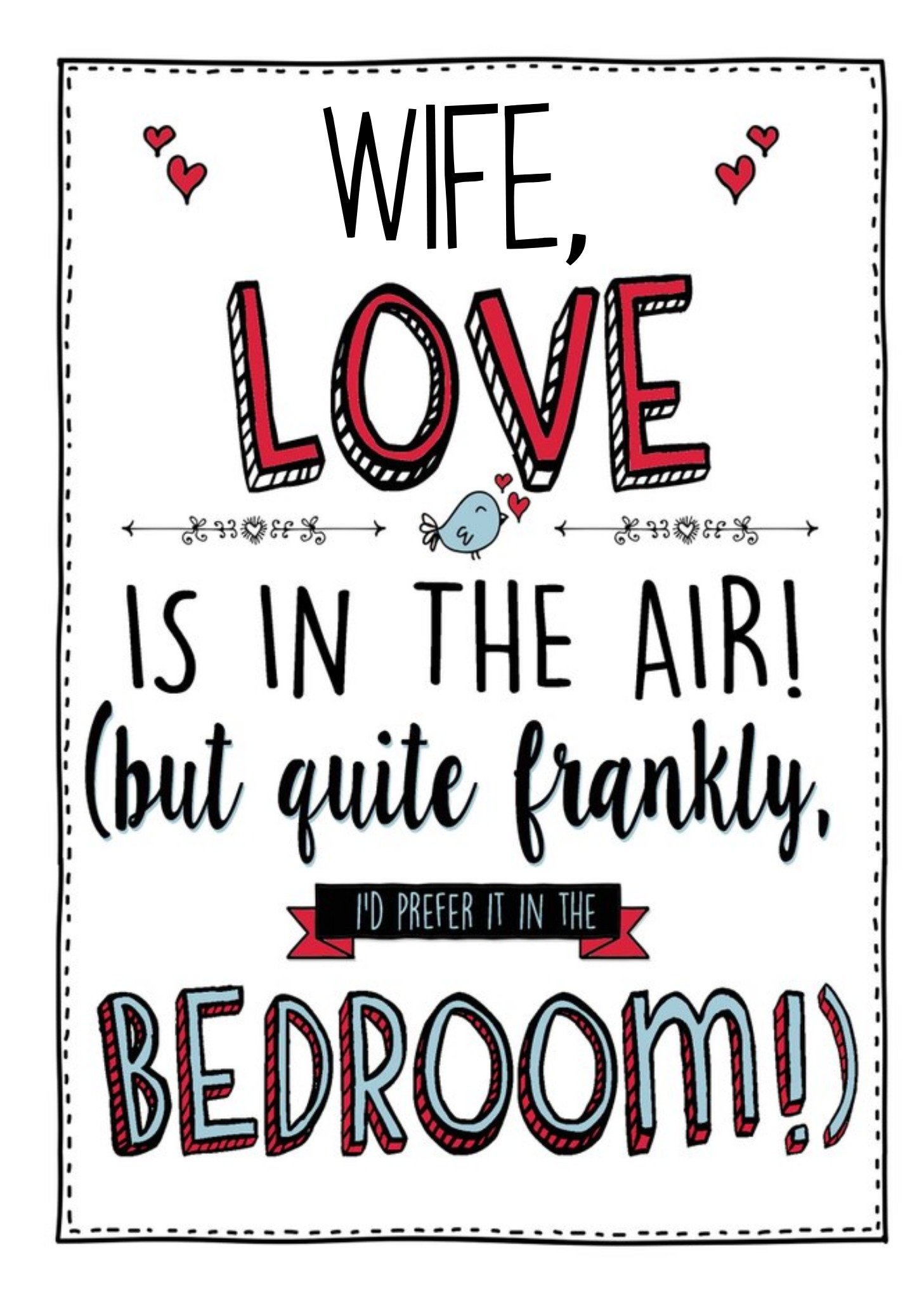 Love Is In The Air Funny Valentine's Day Wife Card Ecard