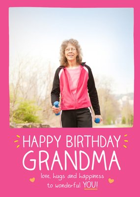 Happy Jackson Nan Photo Upload Birthday Card