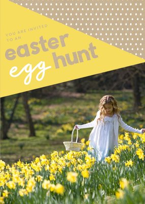 A Little Note Easter Egg Hunt Invitation Card