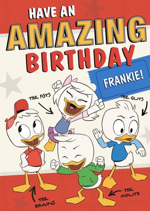 Disney Duck Tales DuckTales Amazing Kids Birthday card