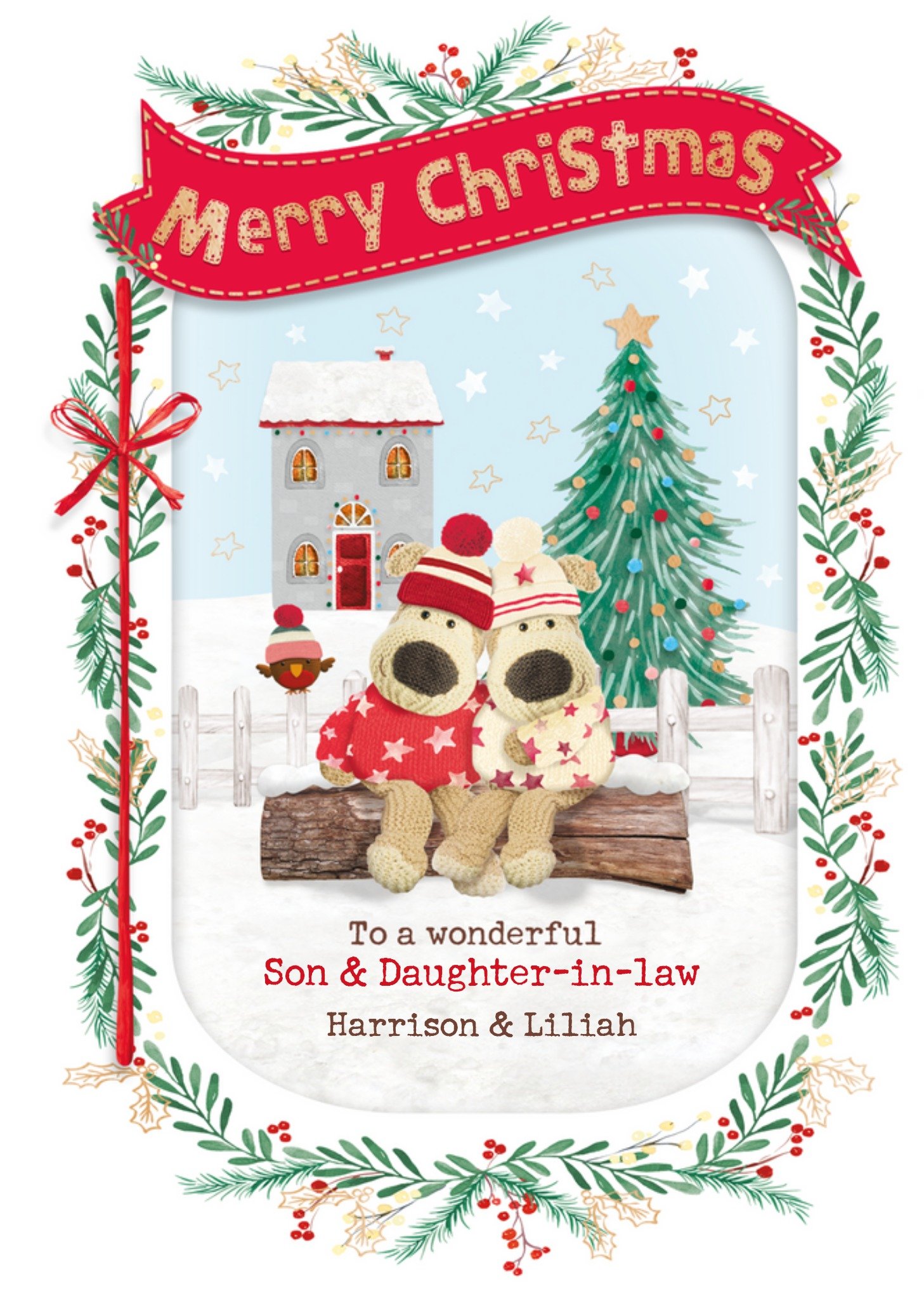 Boofle Christmas Card, Large