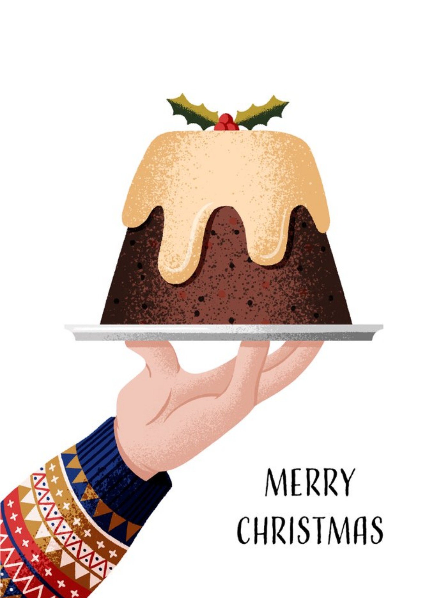 Folio Christmas Pud Merry Christmas Card