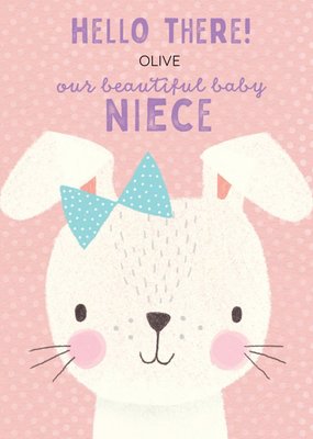 Pigment 30K Rabbit Niece New Baby Card