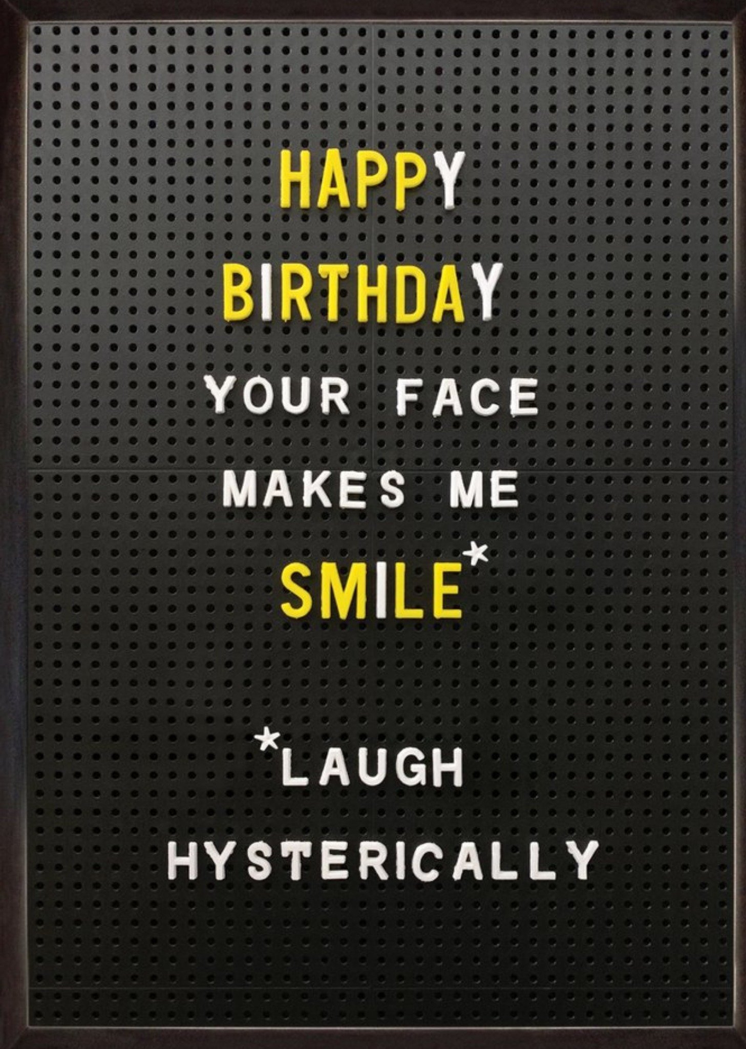 Brainbox Candy Your Face Makes Me Smile Birthday Card, Large