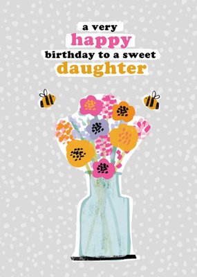So Groovy A Very Happy Birthday To A Sweet Daughter Card
