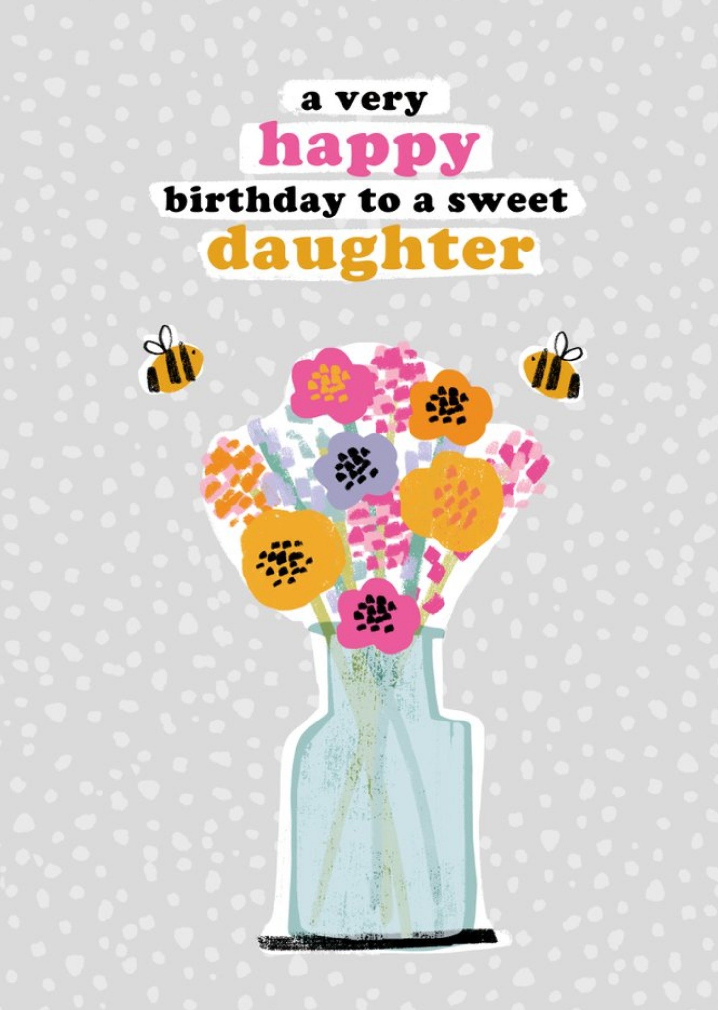 Moonpig So Groovy A Very Happy Birthday To A Sweet Daughter Card Ecard