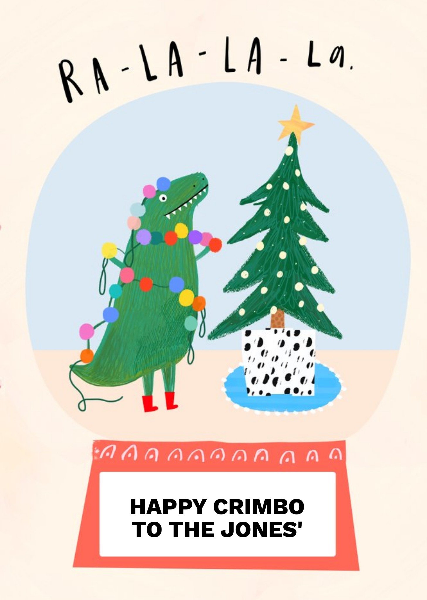 Moonpig Katt Jones Illustration Colourful Christmas Card Ecard