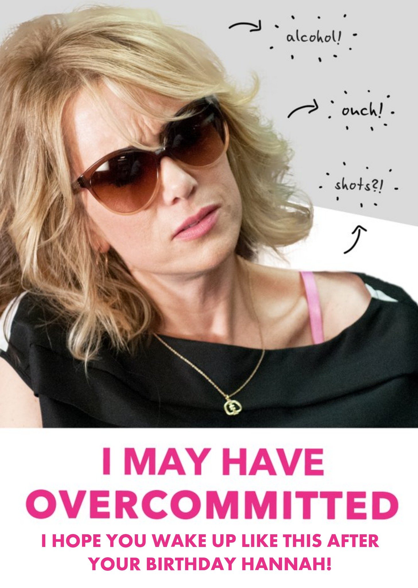 Bridesmaids Funny Hangover Birthday Card