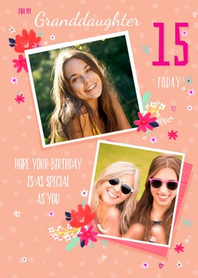 Cute Floral As Special As you Photo Upload Age Birthday Card