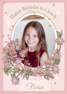 Flower Fairies Lovely Niece Photo Upload Birthday Card