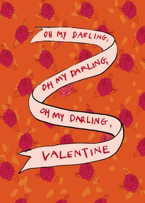 Poet And Painter Floral Illustration Australia Valentine's Day Card