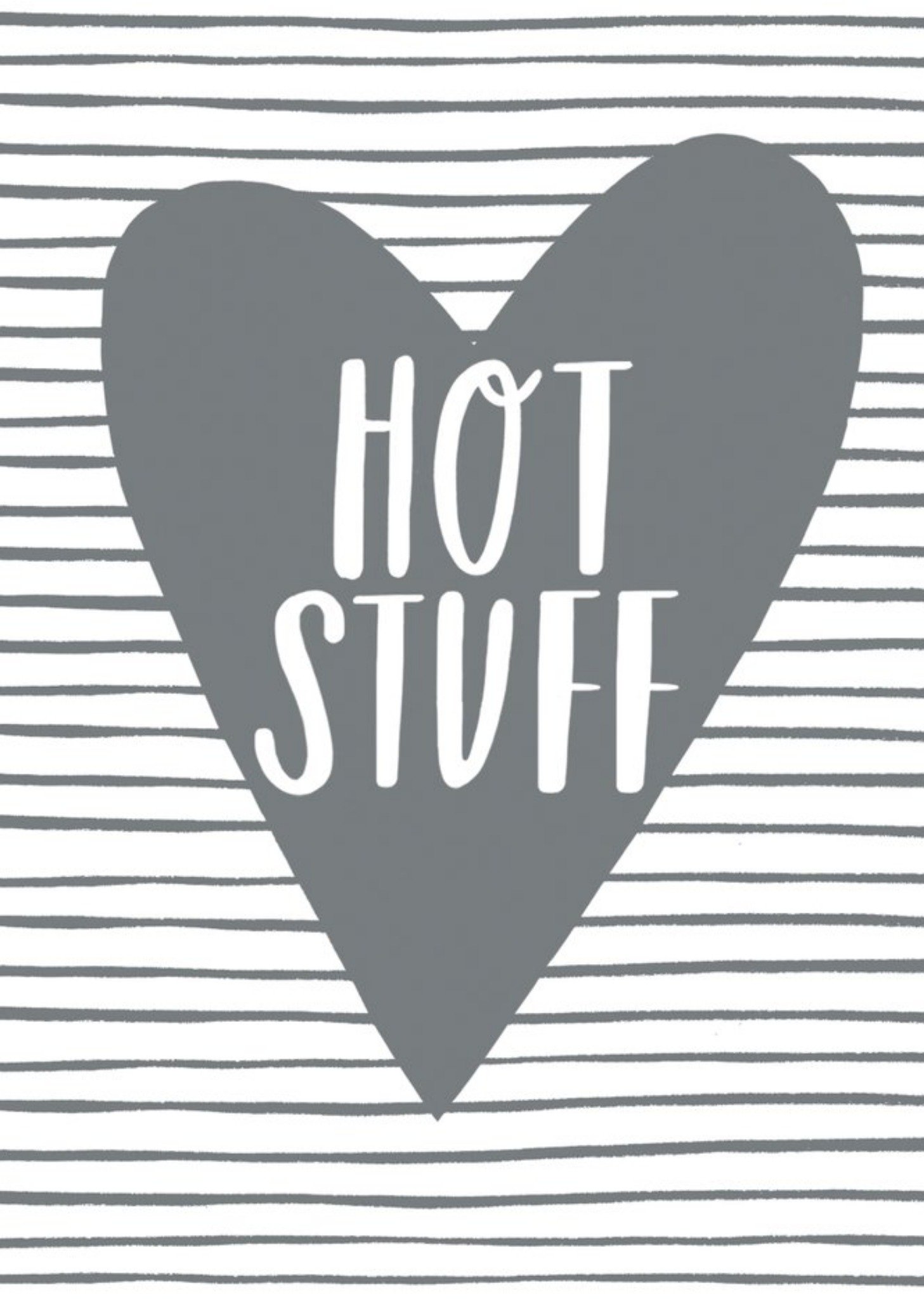 Sadler Jones Hot Stuff Hearts And Stripes Card Ecard