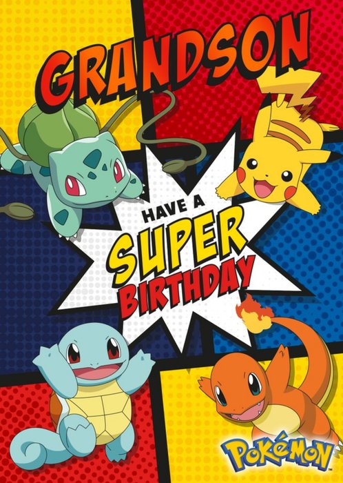 Pokemon Birthday Activity Card - Have a super birthday