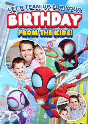 Spidey And His Amazing Friends Photo Upload From The Kids Birthday Card