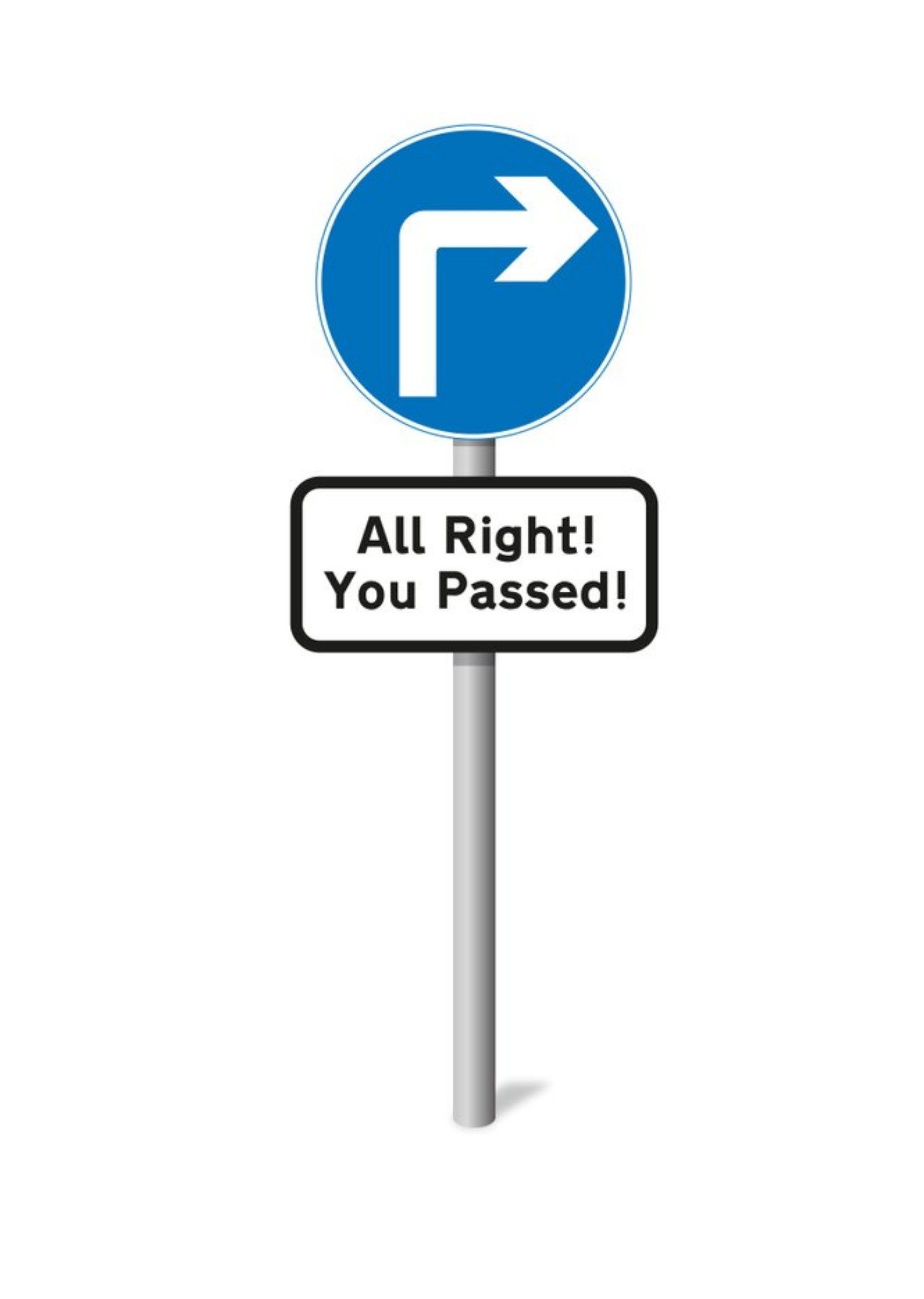 Mungo And Shoddy Road Sign You Passed Driving Test Card Ecard