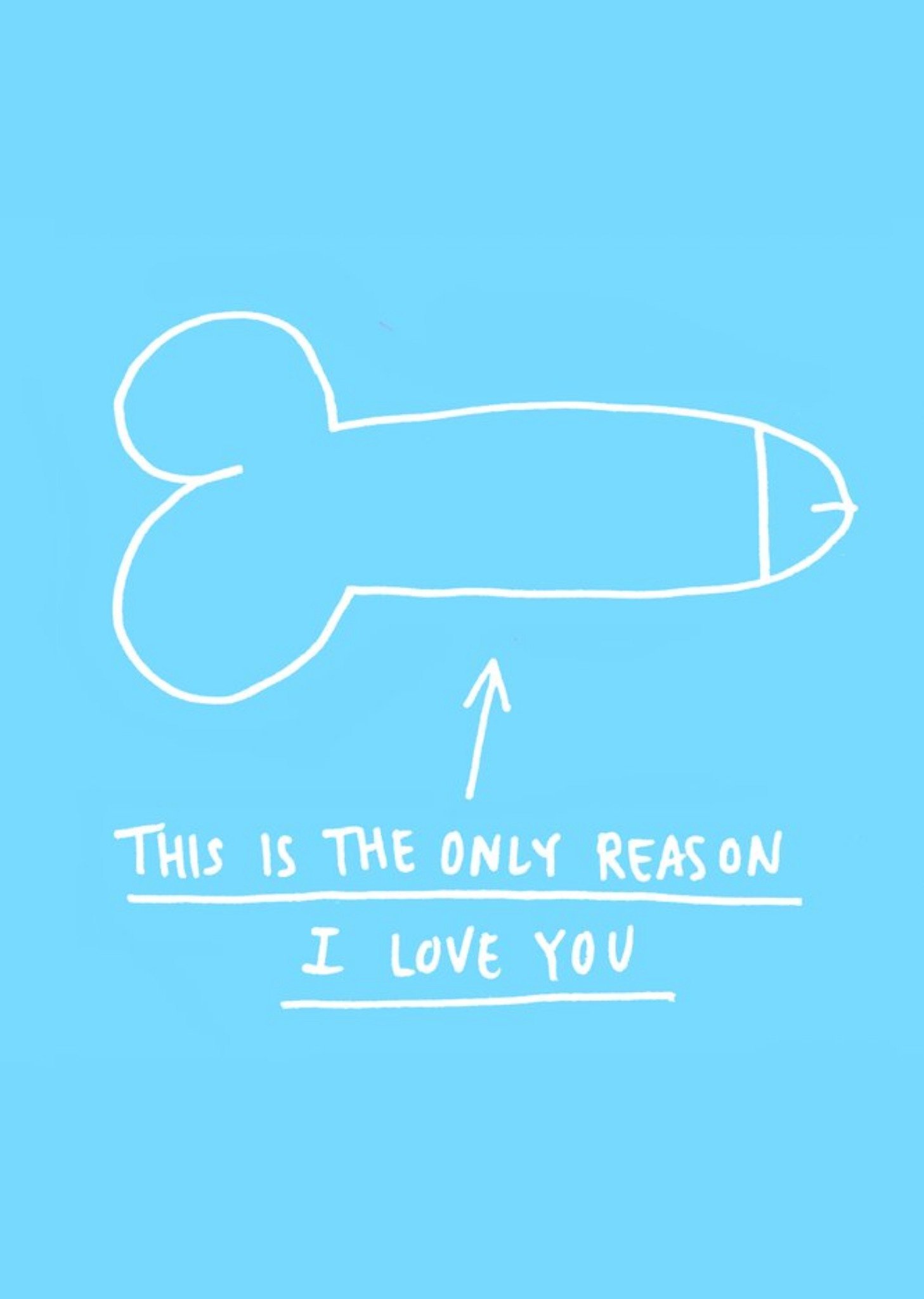 Funny This Is The Only Reason I Love You Card Ecard