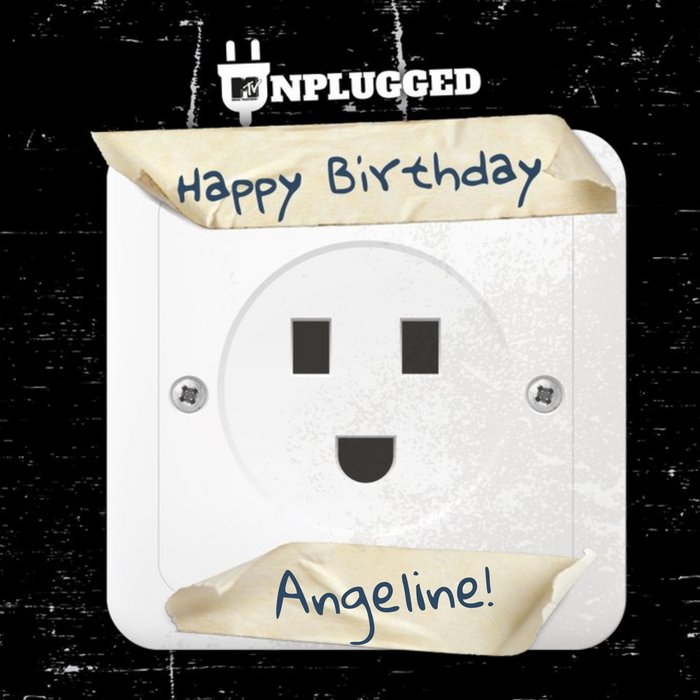 MTV Classic Unplugged Birthday Card