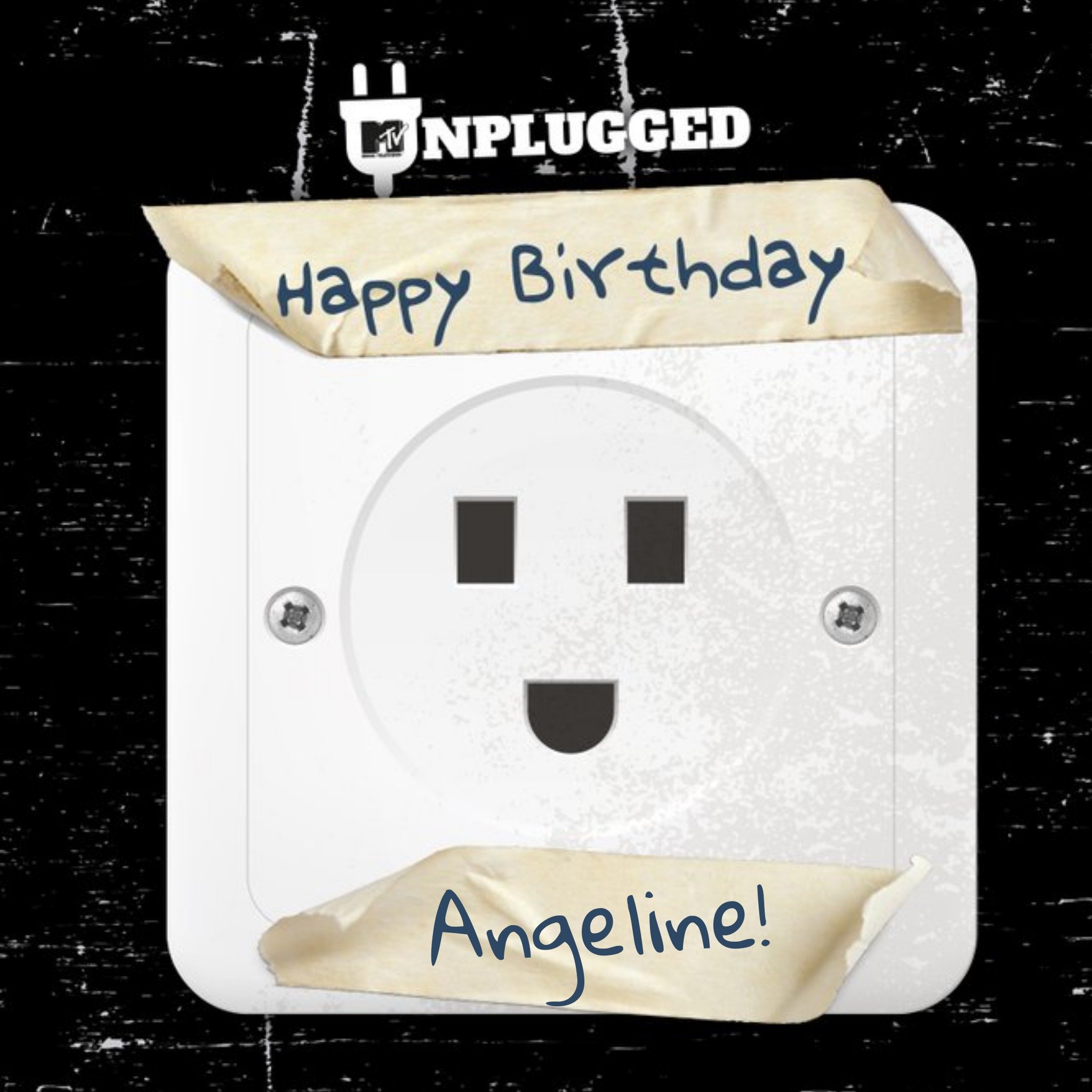 Moonpig Mtv Classic Unplugged Birthday Card, Square