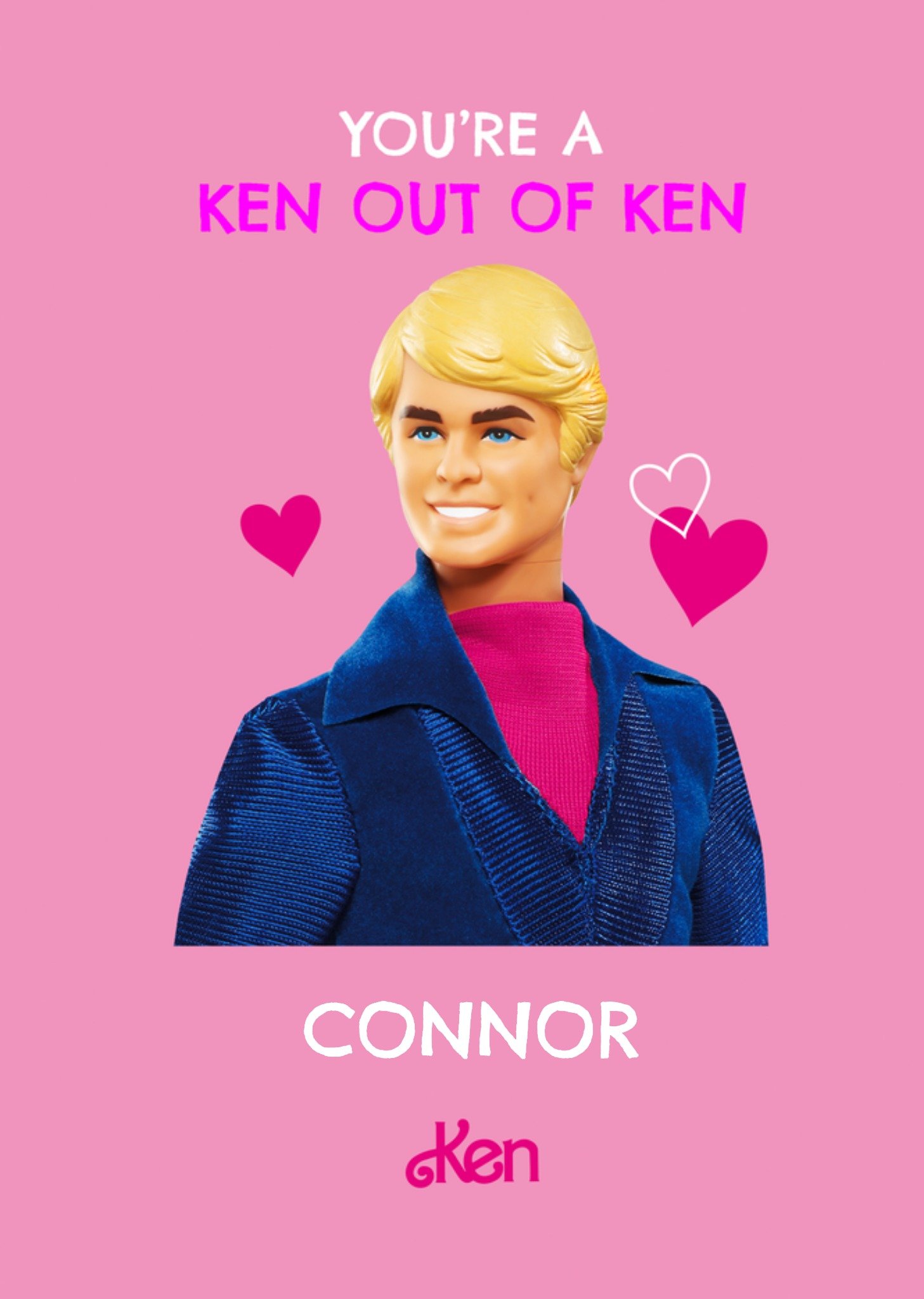 Barbie You're A Ken Out Of Ken Doll Valentine's Day Card, Large