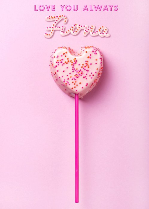 Love You Always Popsicle Valentines Card