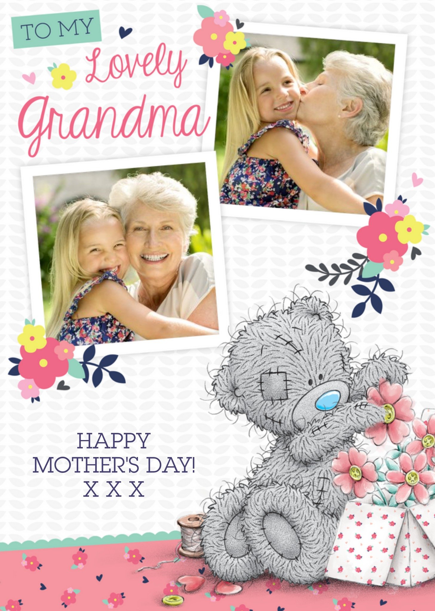 Me To You Mother's Day Card - Tatty Teddy - Lovely Grandma Photo Upload Ecard