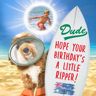 Emma Proctor Designs Photo Upload Hope Your Birthday's A Little Ripper Birthday Card