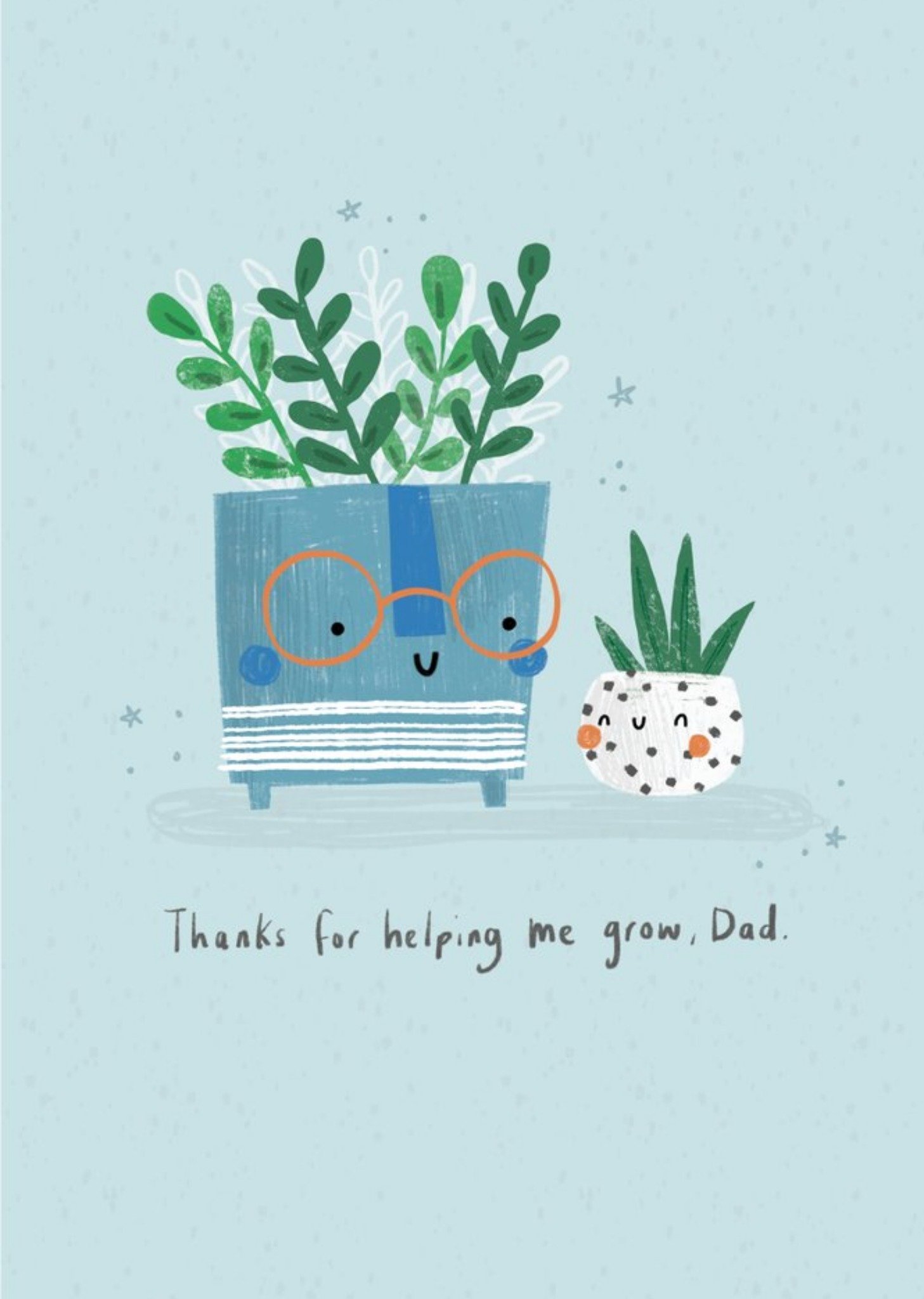 Jess Moorhouse Illustrated Plants Cute Father's Day Card Ecard