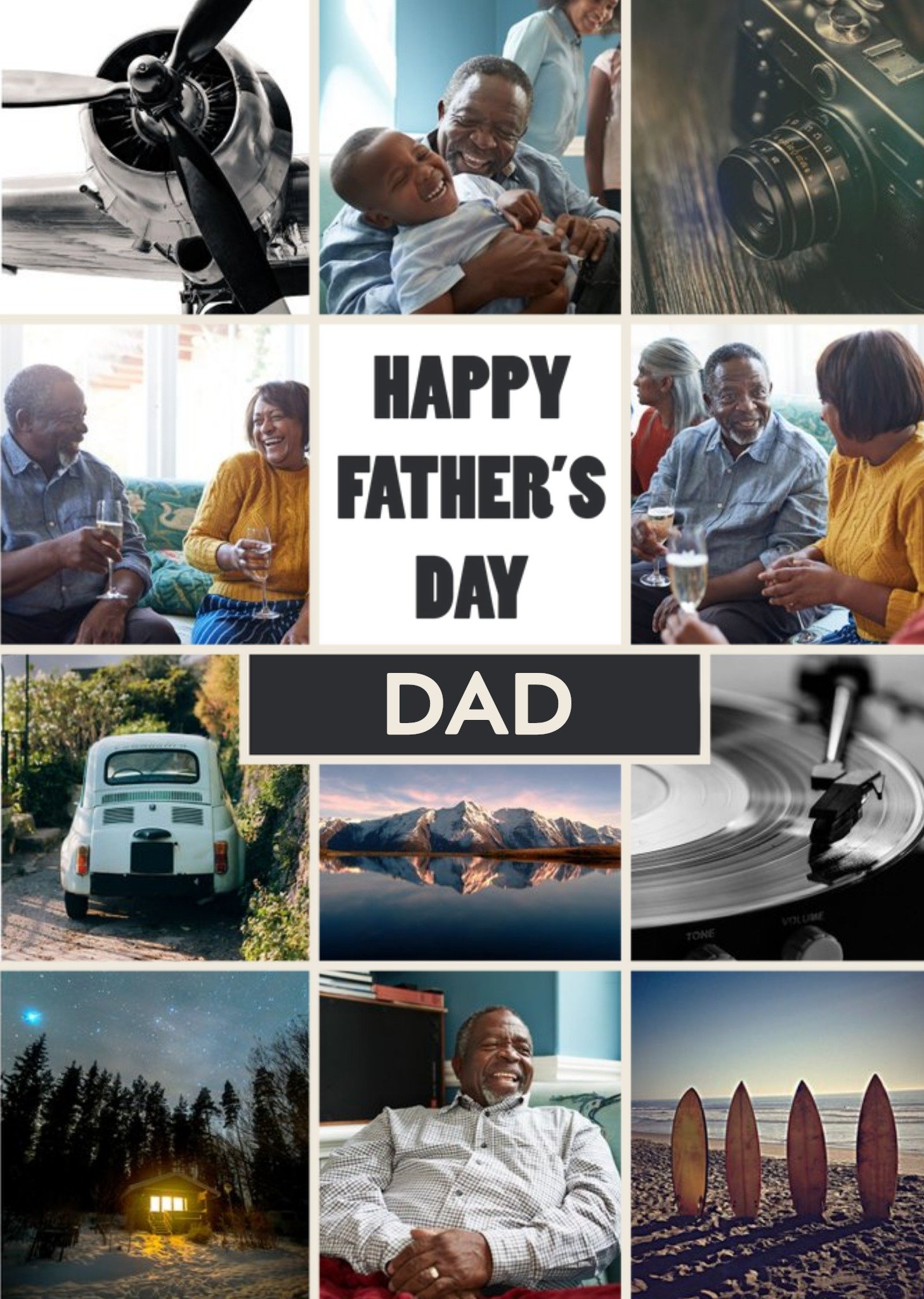 Foto Feed Multi Photo Upload Happy Father's Day Card Ecard