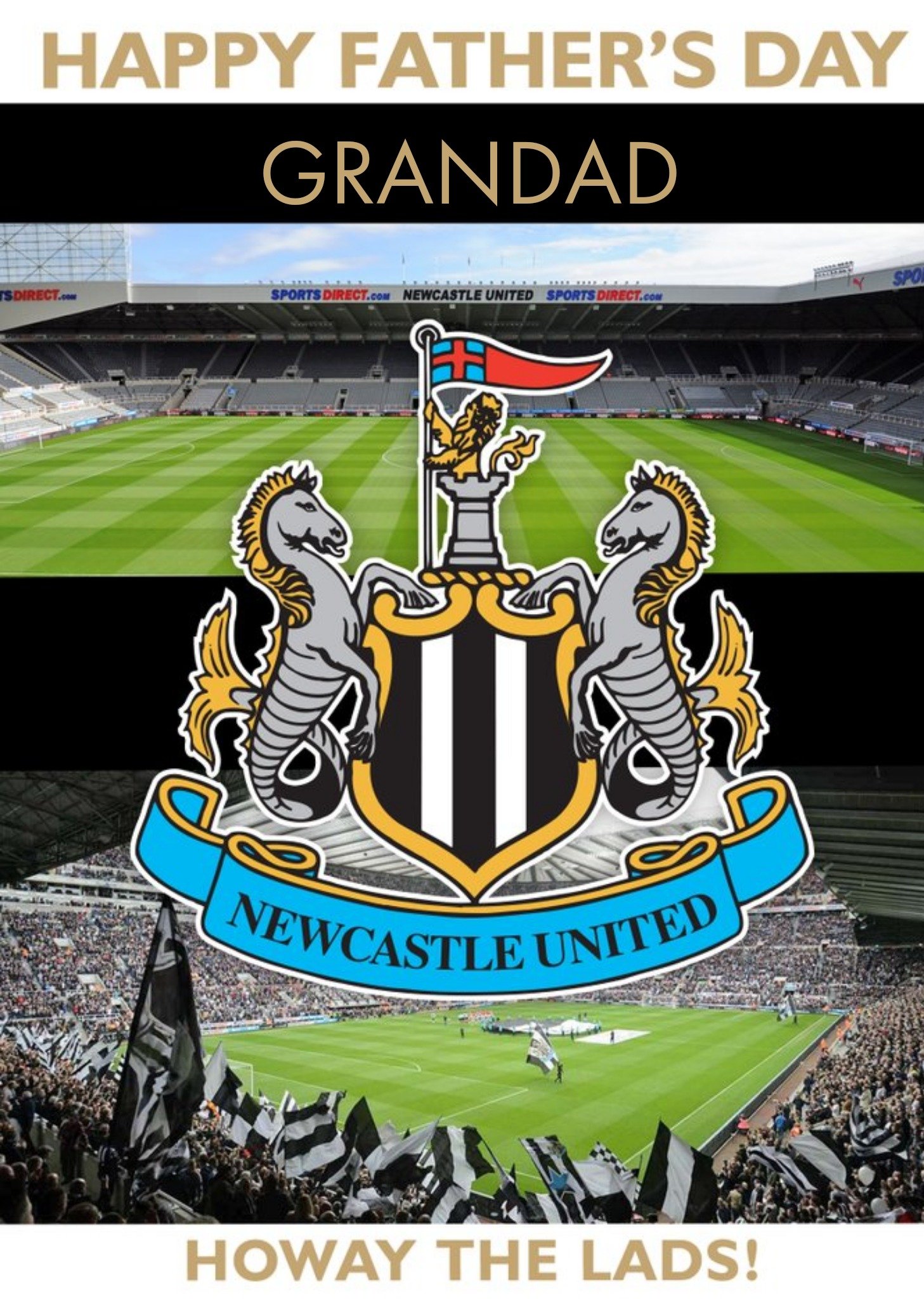 Other Newcastle United Football Howay The Lads Happy Father's Day Card