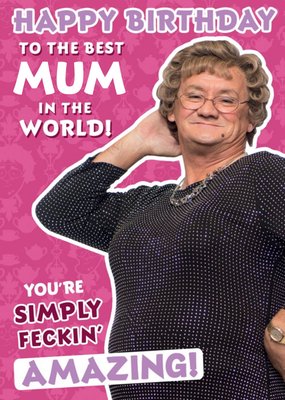Mrs Brown's Boys funny best Mum in the World birthday card