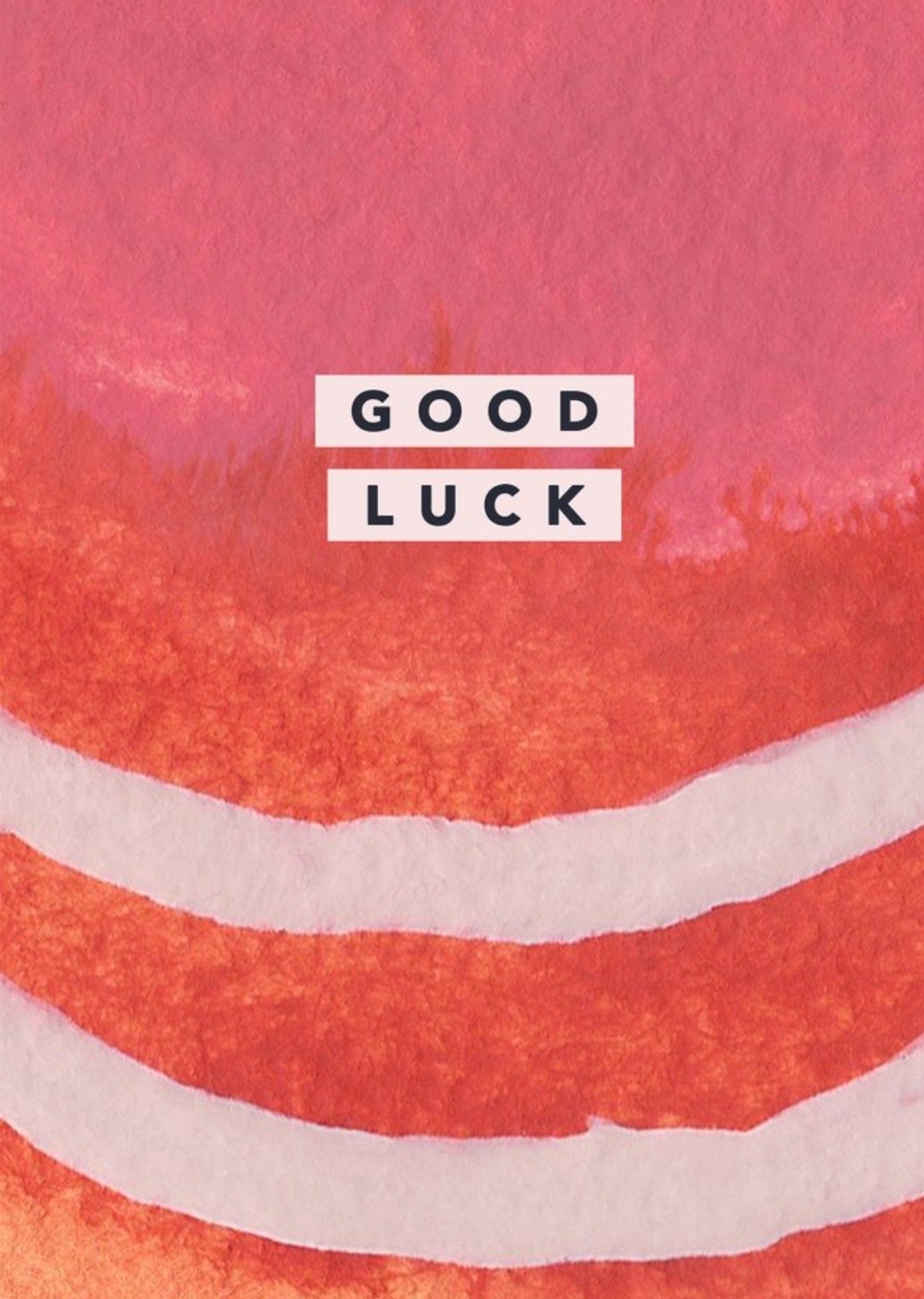 Joy Jen Studio Abstract Painted Good Luck Card Ecard