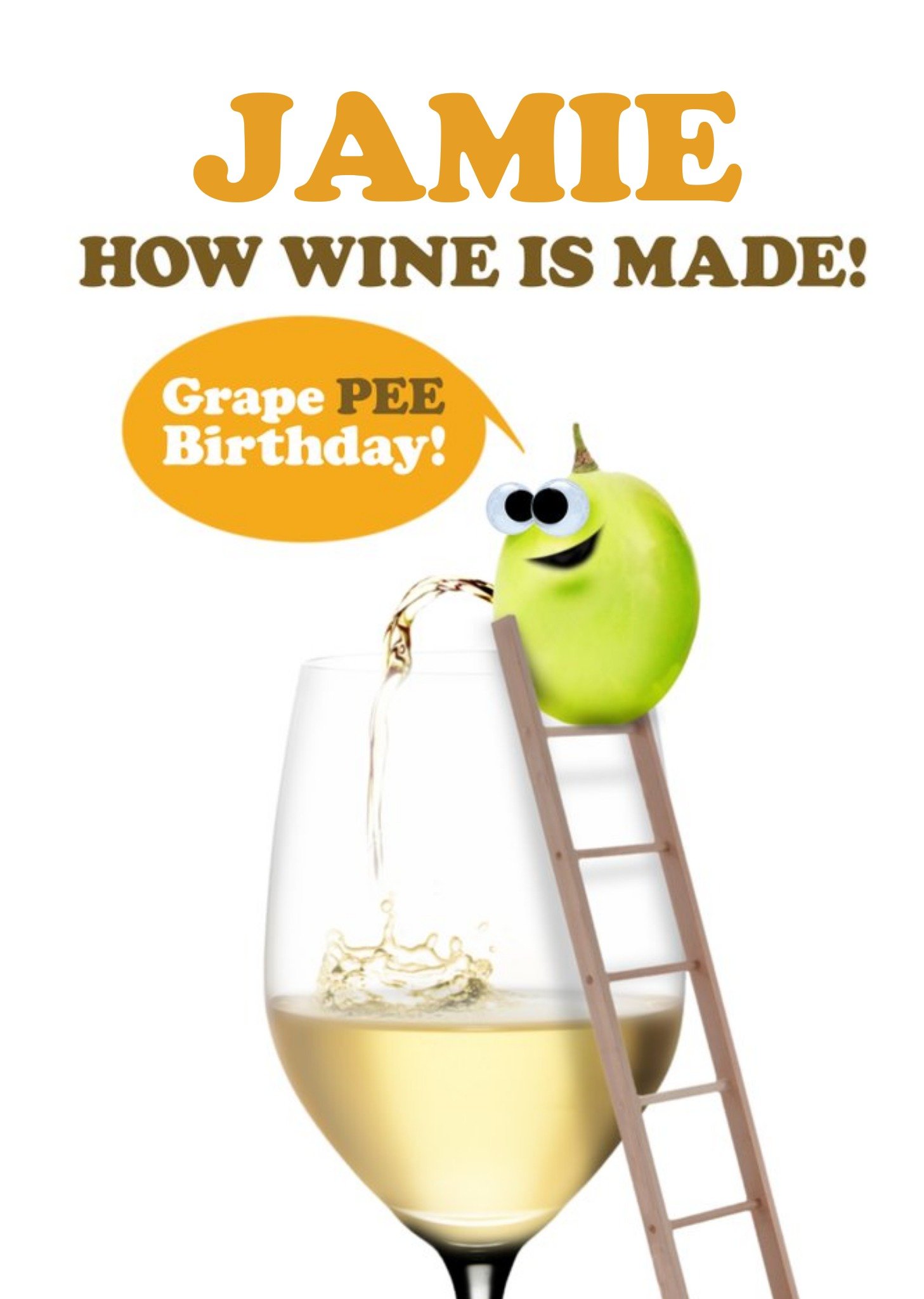 Moonpig How Wine Is Made Happy Birthday Card, Large