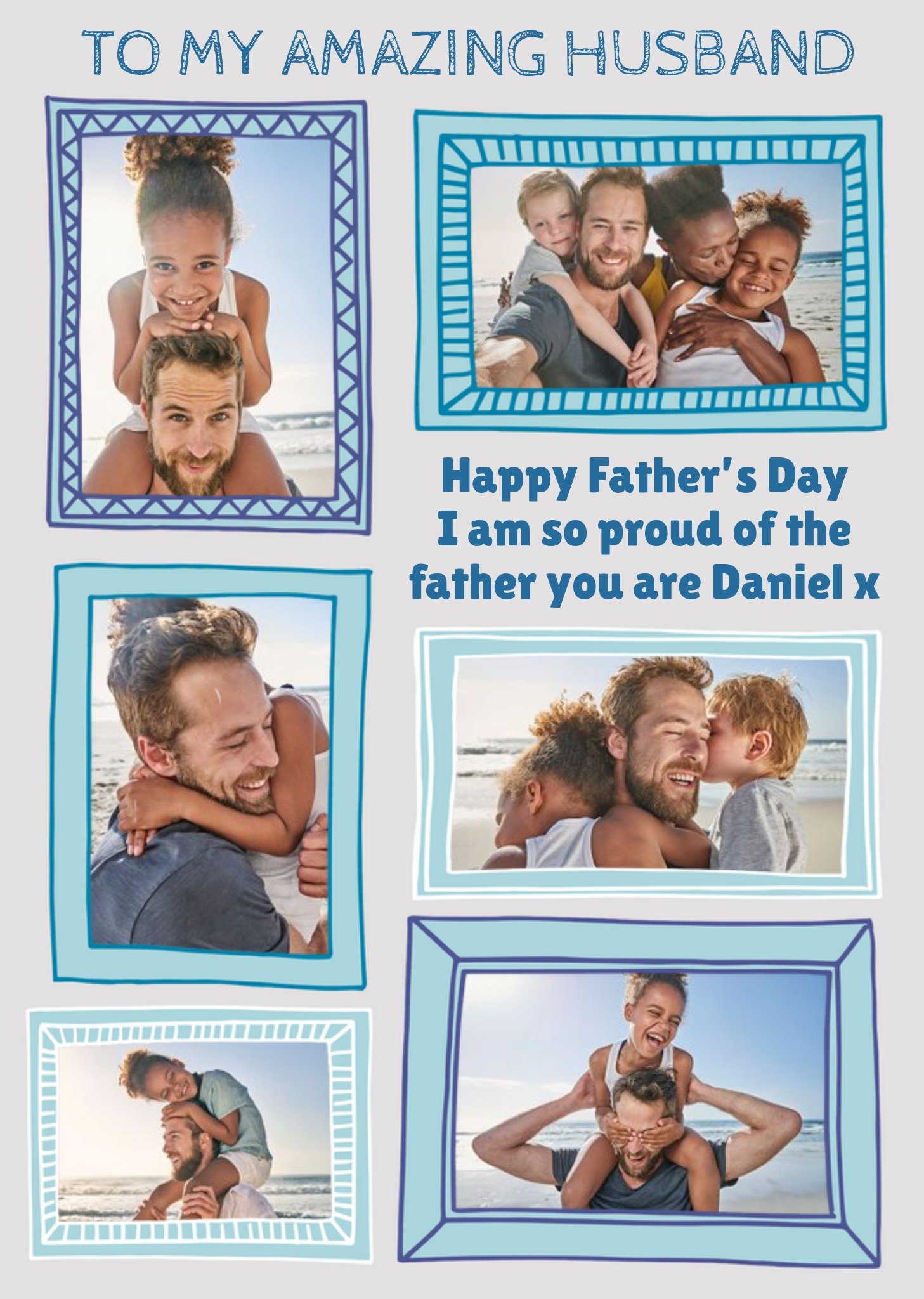 Proud Of You Husband Photo Upload Father's Day Card Ecard